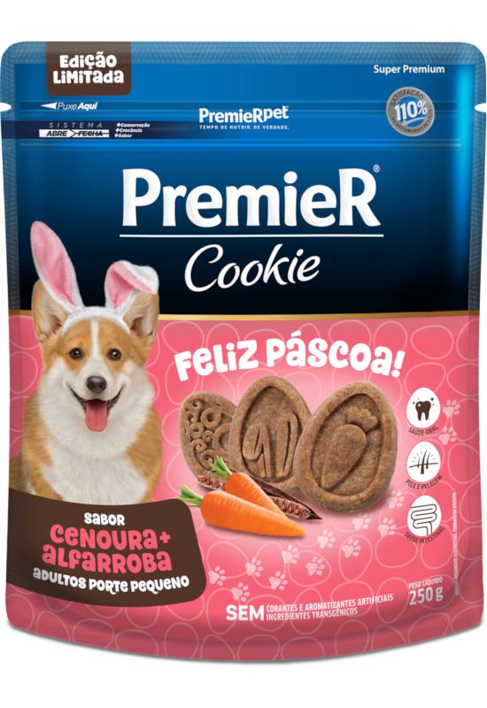 PremieR Cookie Cães Adultos Porte Pequeno Cenoura & Alfarroba Edição Limitada de Páscoa