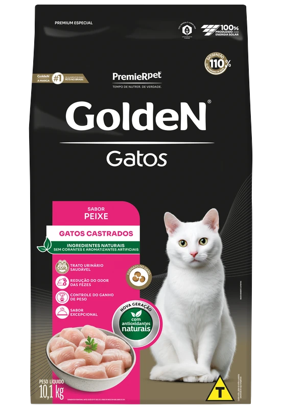 GoldeN Gatos Castrados Sabor Peixe