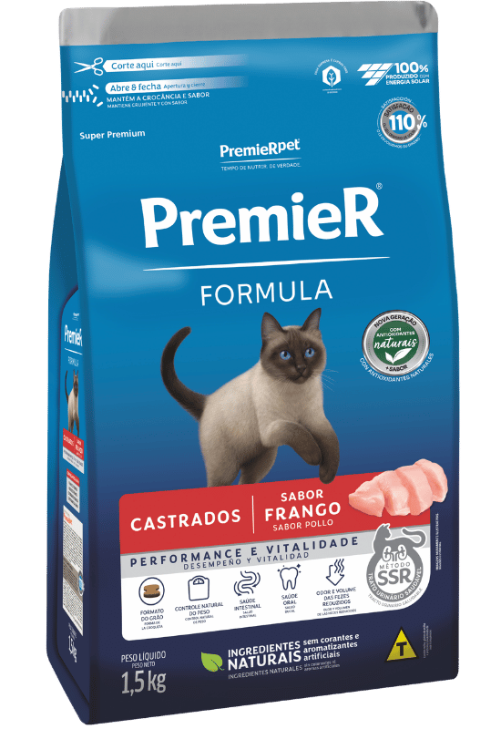 PremieR Formula Gatos Castrados Frango