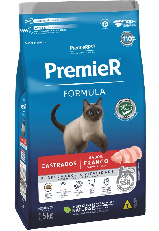 PremieR Formula Gatos Castrados Frango