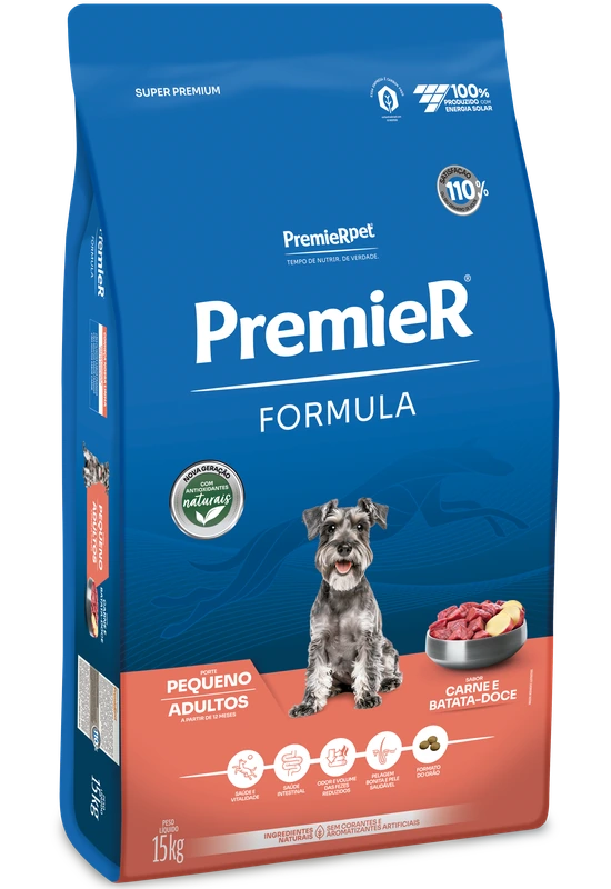 PremieR Formula Cães Adultos Porte Pequeno Carne e Batata Doce
