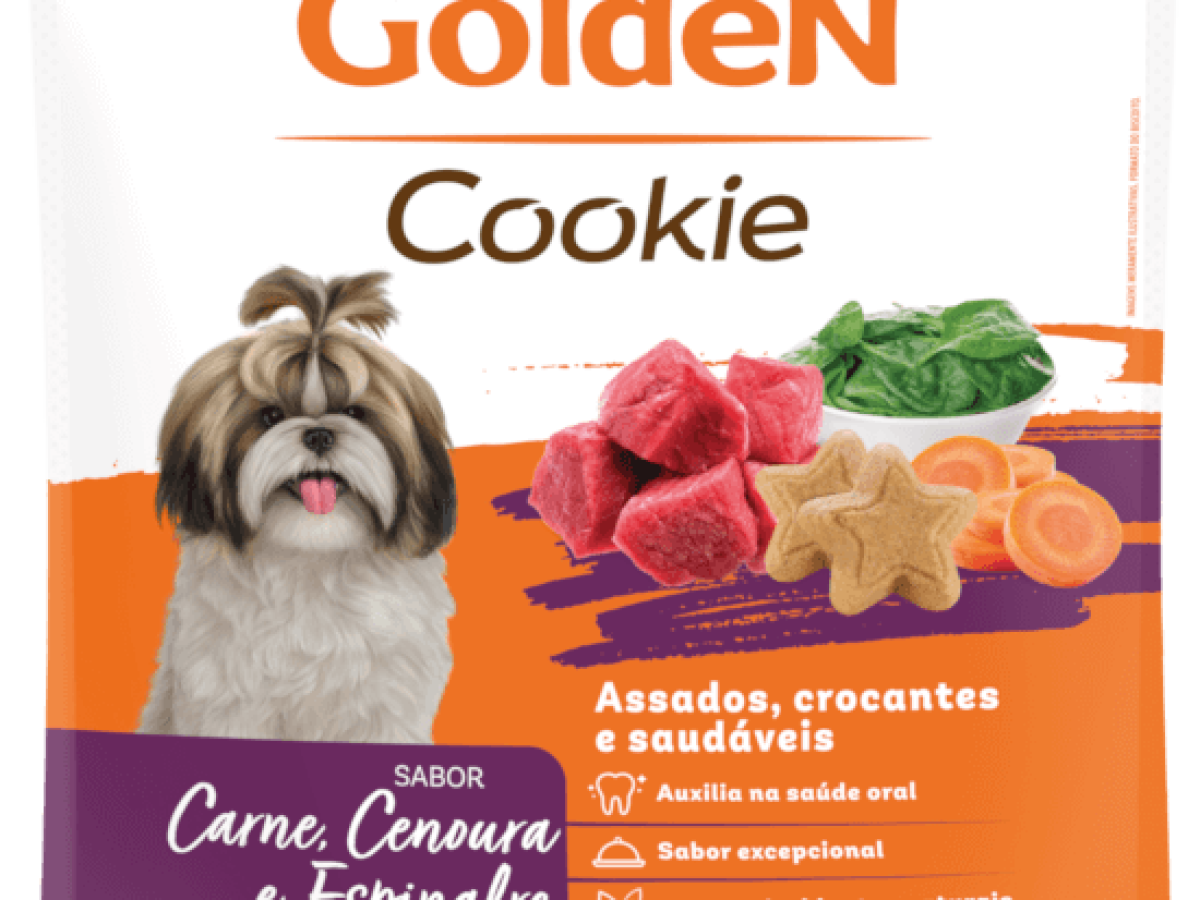 GoldeN Cookie para Cães Adultos | Carne, Cenoura e Espinafre