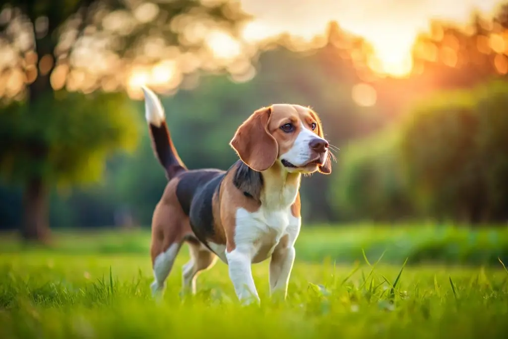 Beagle no campo