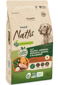 PremieR Nattu Cães Adultos Frango, Abóbora, Brócolis, Quinoa & Blueberry