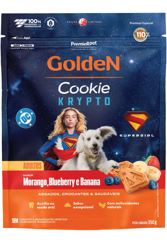 GoldeN® Cookie Cães Adultos Porte Pequeno Krypto