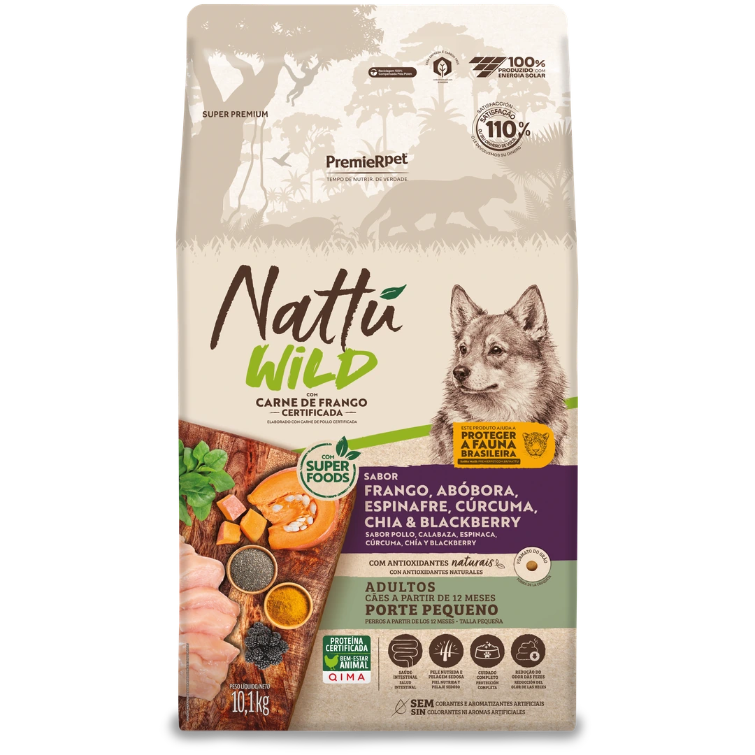 Embalagem Nattu Wild Super Premium · 10,1 kg