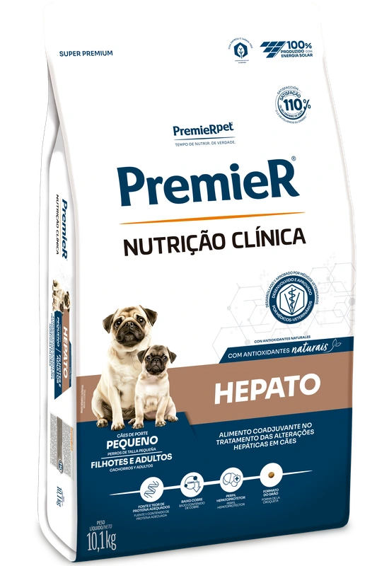 PremieR Nutrição Clínica Cães Adultos Porte Pequeno Hepato